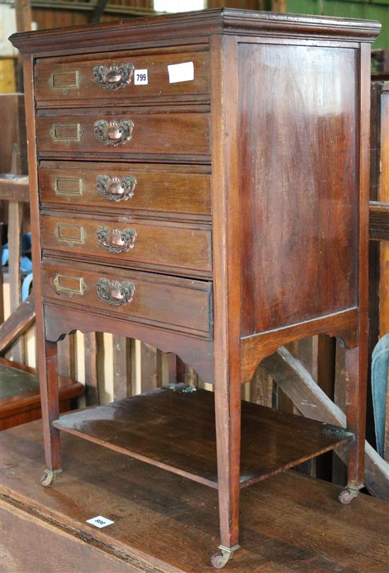 Mahogany music cabinet